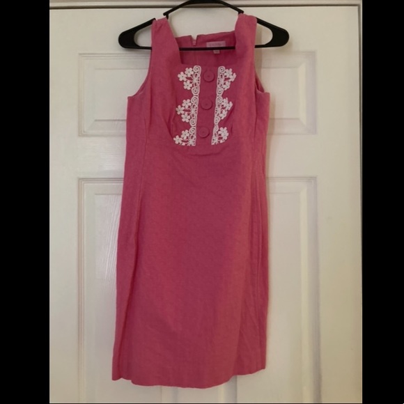 Pink Lilly Pulitzer shift dress size 4 - Picture 1 of 5